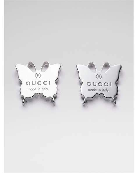 gucci marmont earrings|gucci silver butterfly earrings.